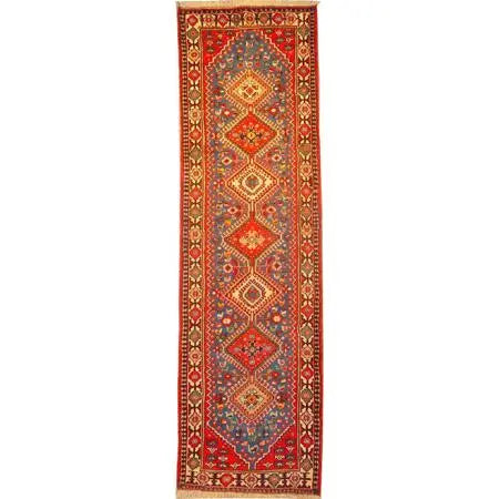 One Of The Kind Persian Yalameh Rug 9'1" x 2'6"